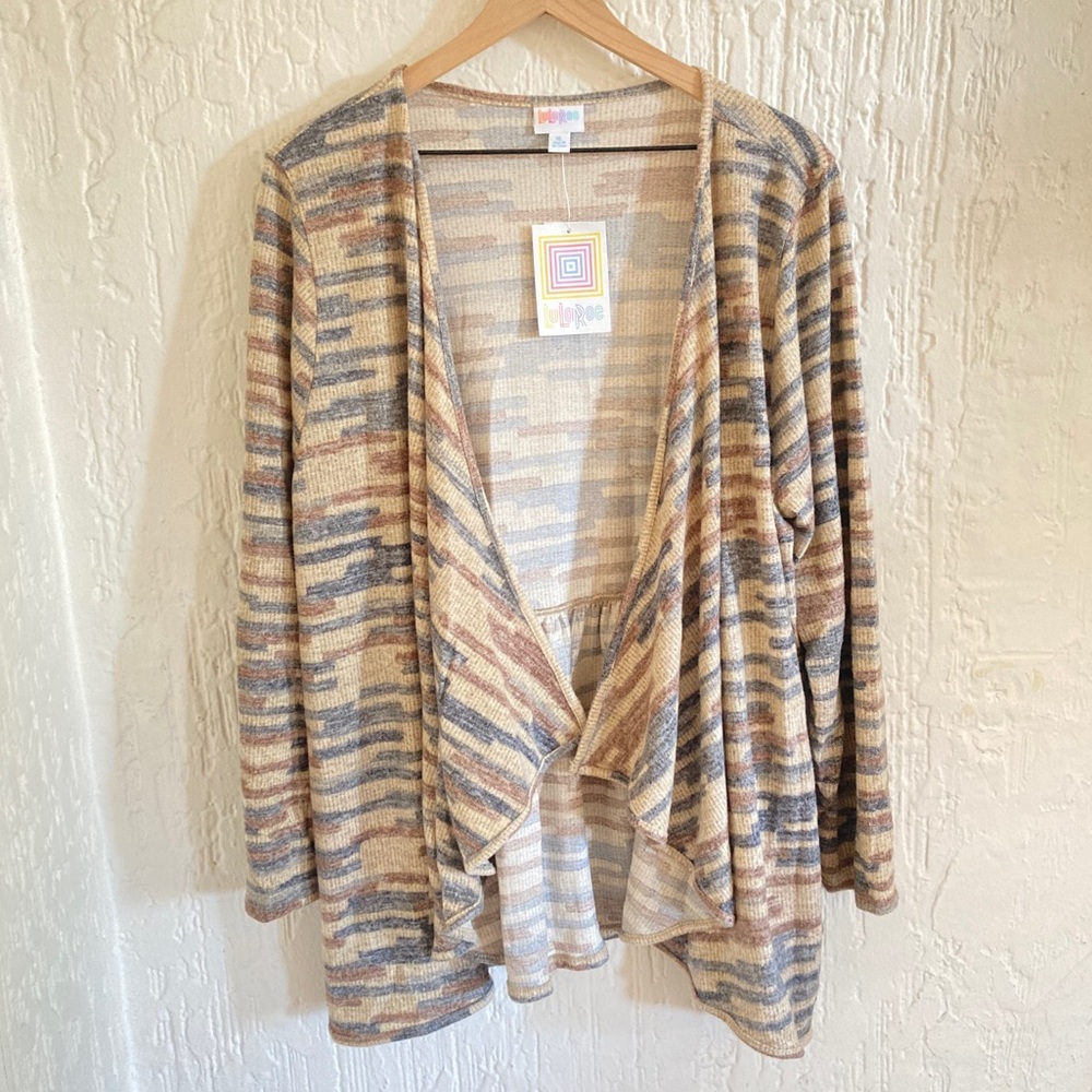 LulaRoe Simply Comfortable Nanette Open Waterfall Cardigan Size XL